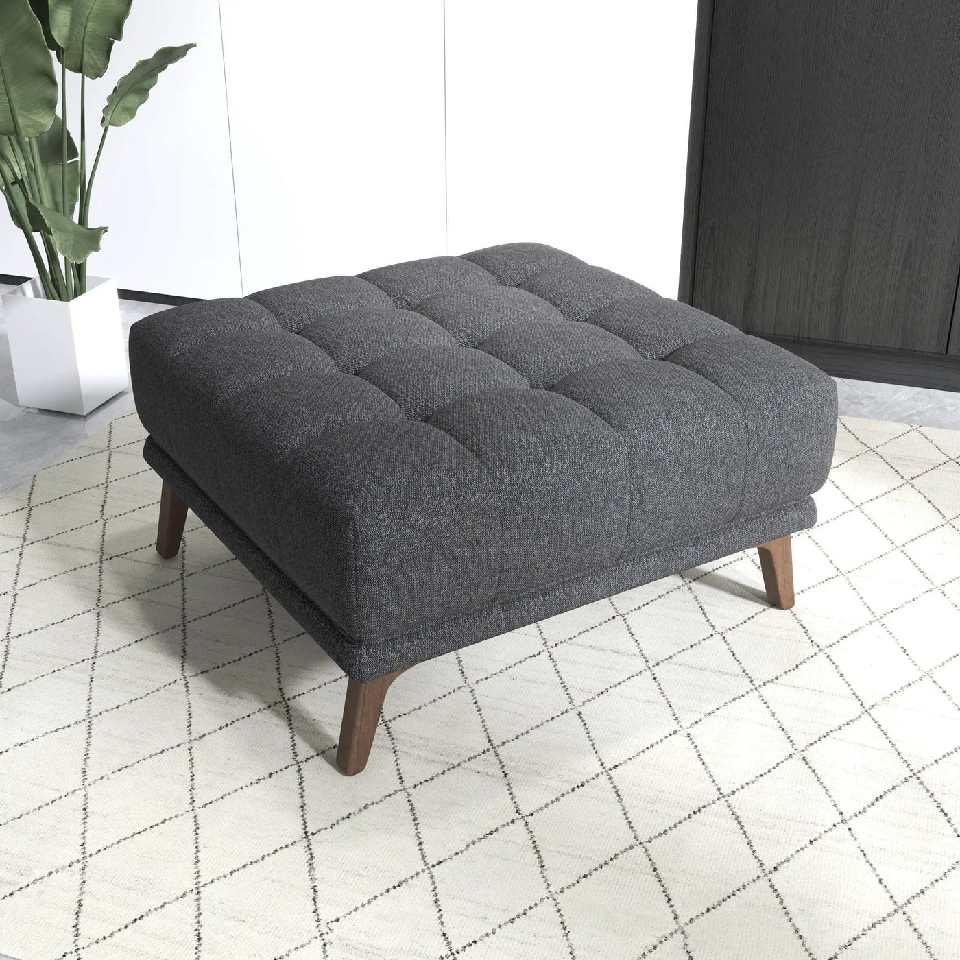 Addison - Square Upholstered Ottoman by Unique Piece Furniture