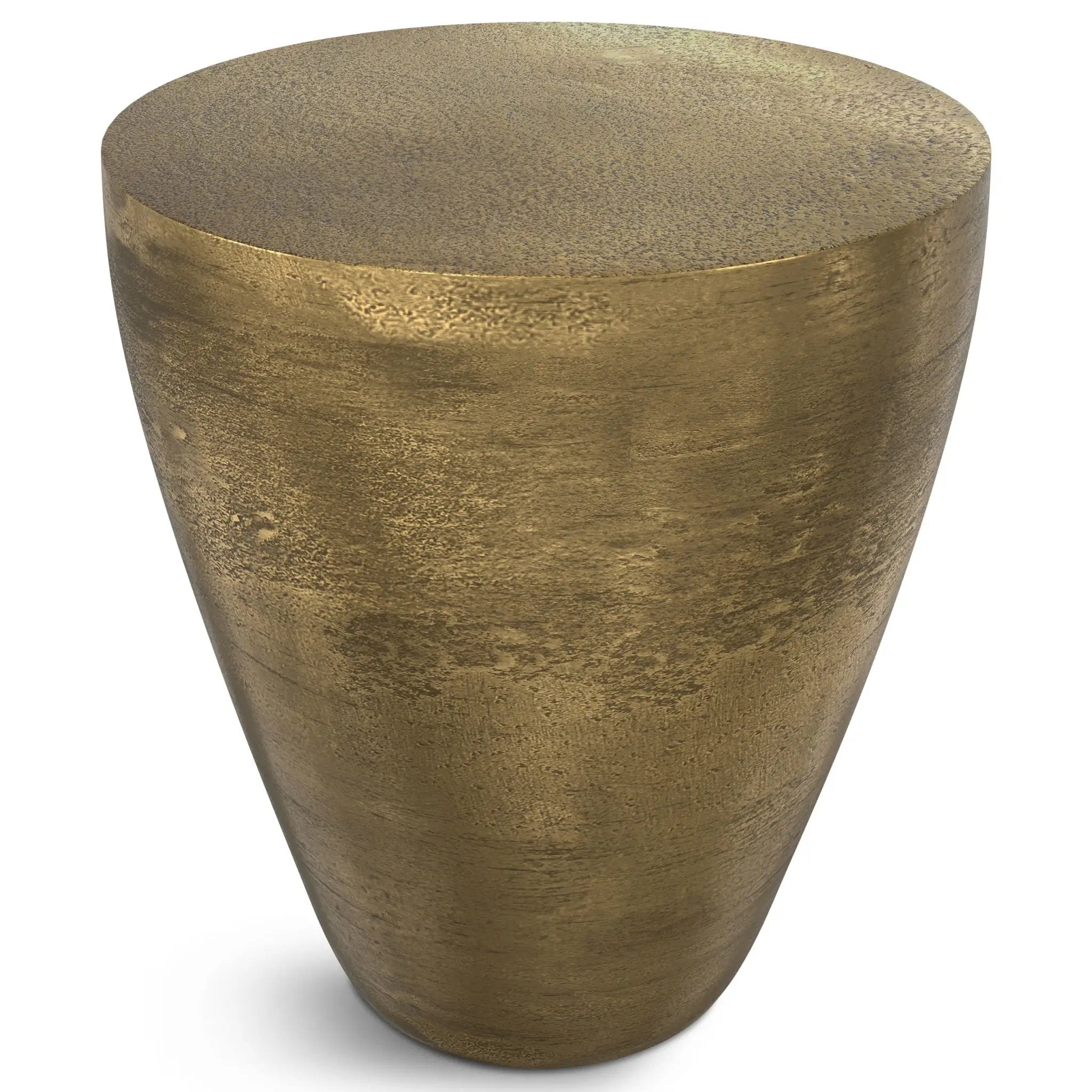 Cavan - Cast Aluminum Side Table - Antique Brass by Unique Piece Furniture