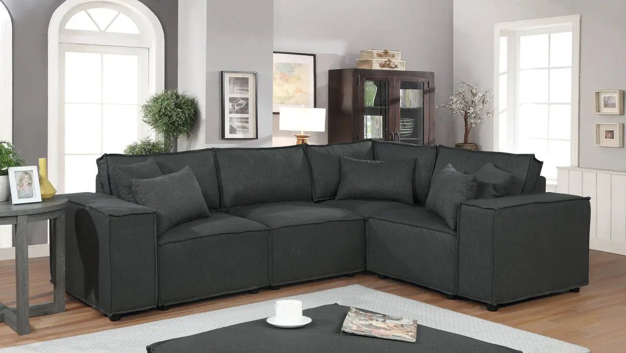 Melrose - Modular Sectional Sofa With Ottoman by Unique Piece Furniture