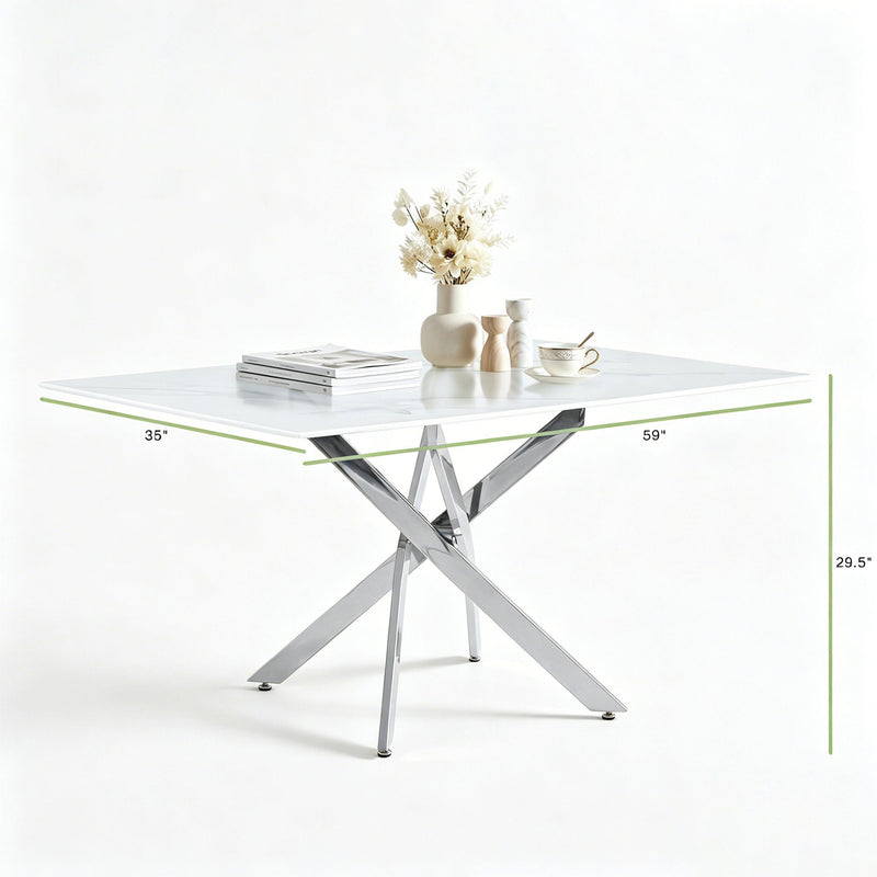 Modern Rectangular Table For Dining Room by Unique Piece Furniture