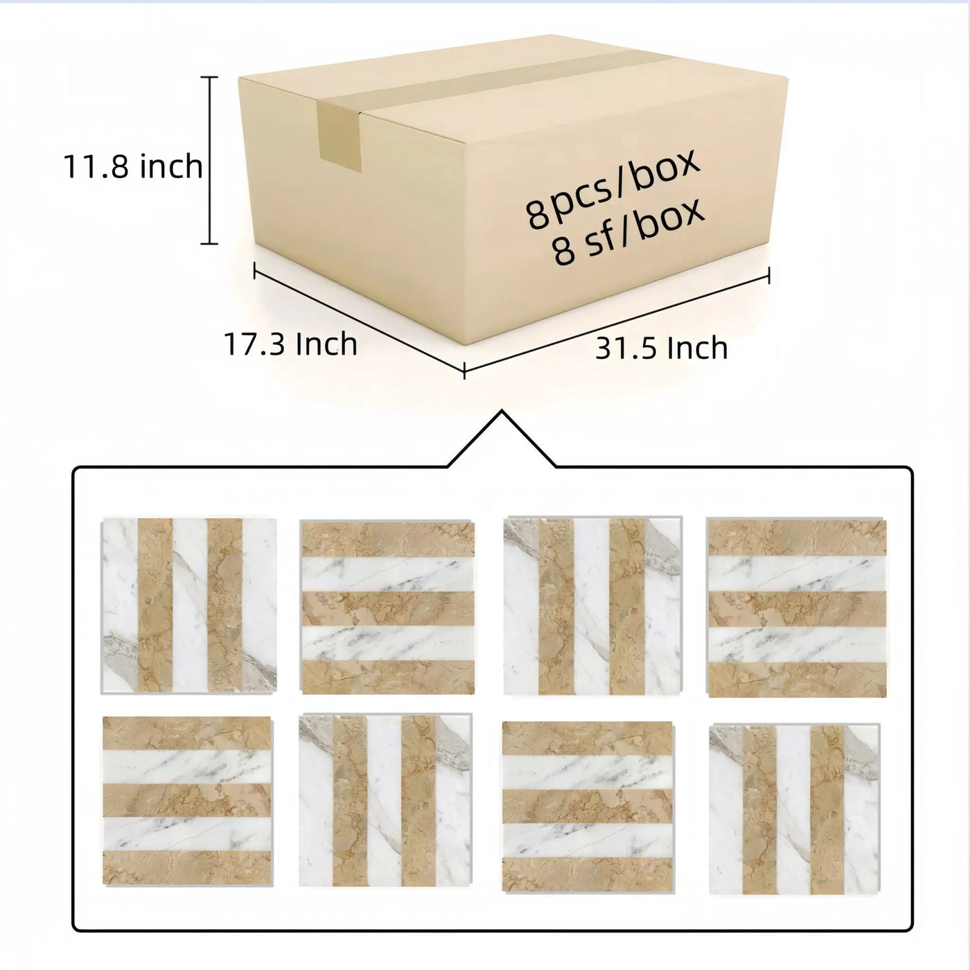 Elegant Waterjet Polished Marble Tile For Floor And Wall by HouseOfZazla