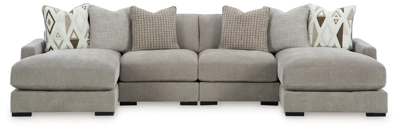 Aslan Court - Sectional With Ottoman Set by Unique Piece Furniture
