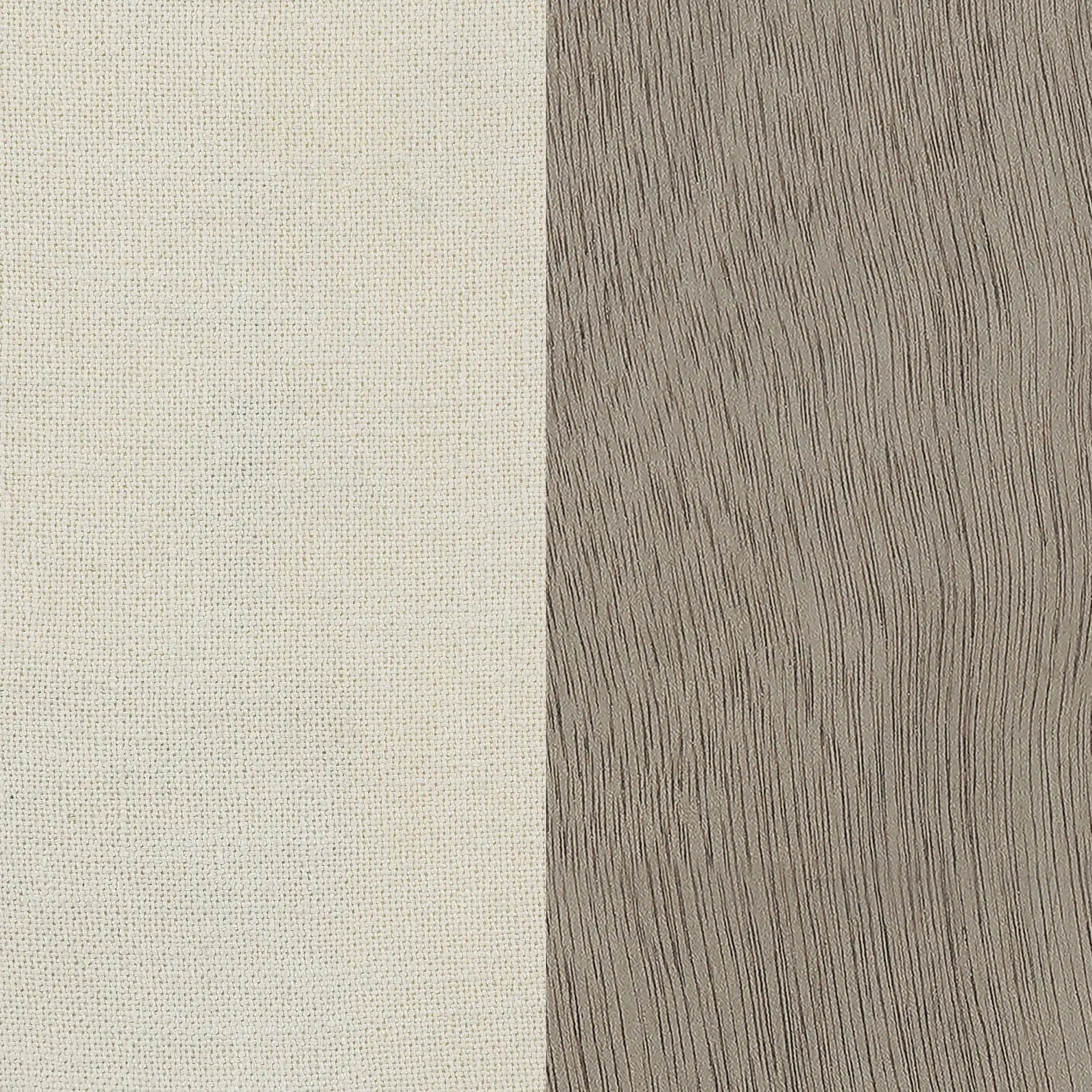 Upholstered Dining Chair With Rolled Edge Seat Back (Set of 2) - Beige by HouseOfZazla
