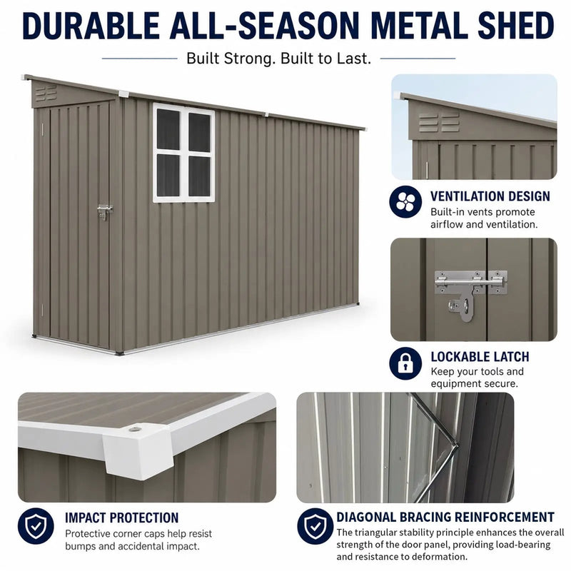 4x9FT Olive Shed by HouseOfZazla