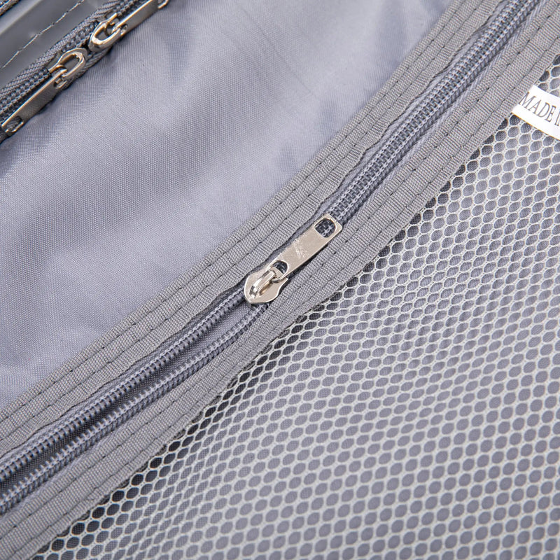 4-Piece PP Spinner Wheel Luggage Set with Cosmetic Case, Light Gray by HouseOfZazla