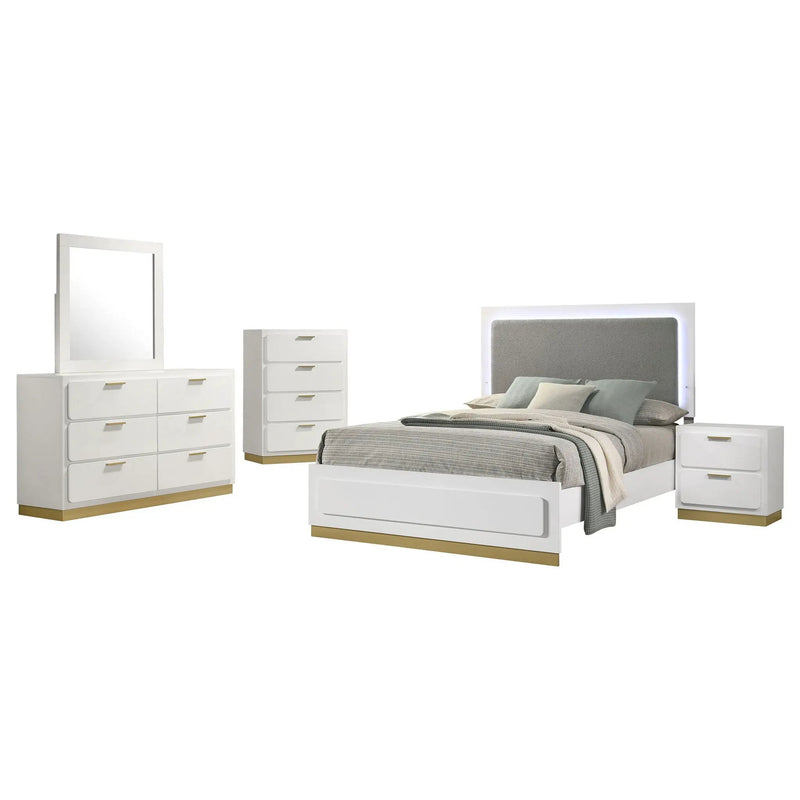 Caraway 5-piece Queen Bedroom Set White by Unique Piece Furniture