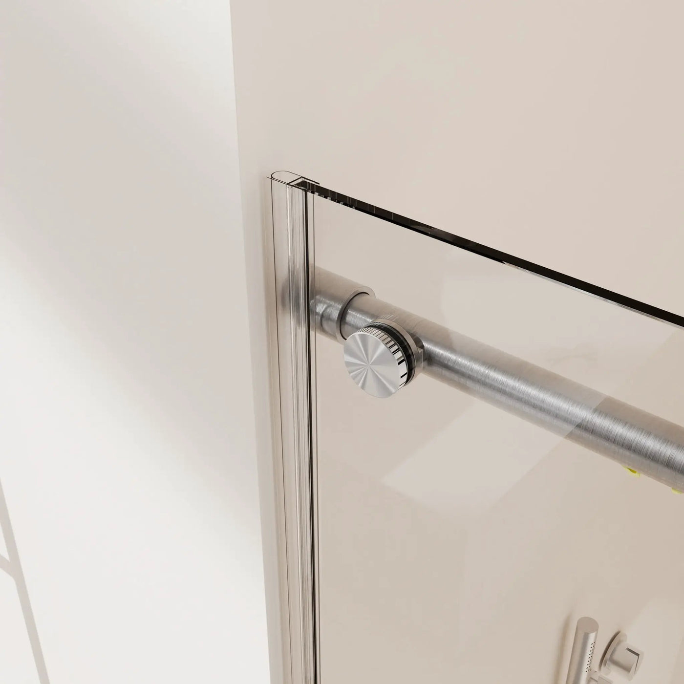 Frameless Single Sliding Soft Close Shower Doors, 5/16" Sgcc Tempered Glass by HouseOfZazla