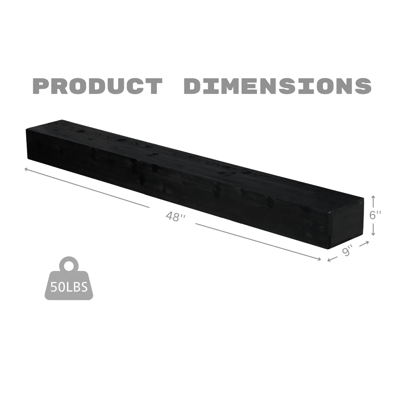 Fireplace Mantel Floating Shelf For Home Decor by HouseOfZazla