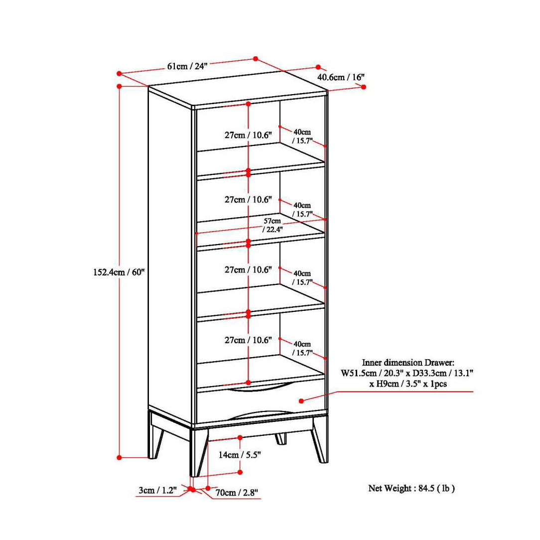 Harper - Handcrafted Bookcase With Storage, photo 16 of 21