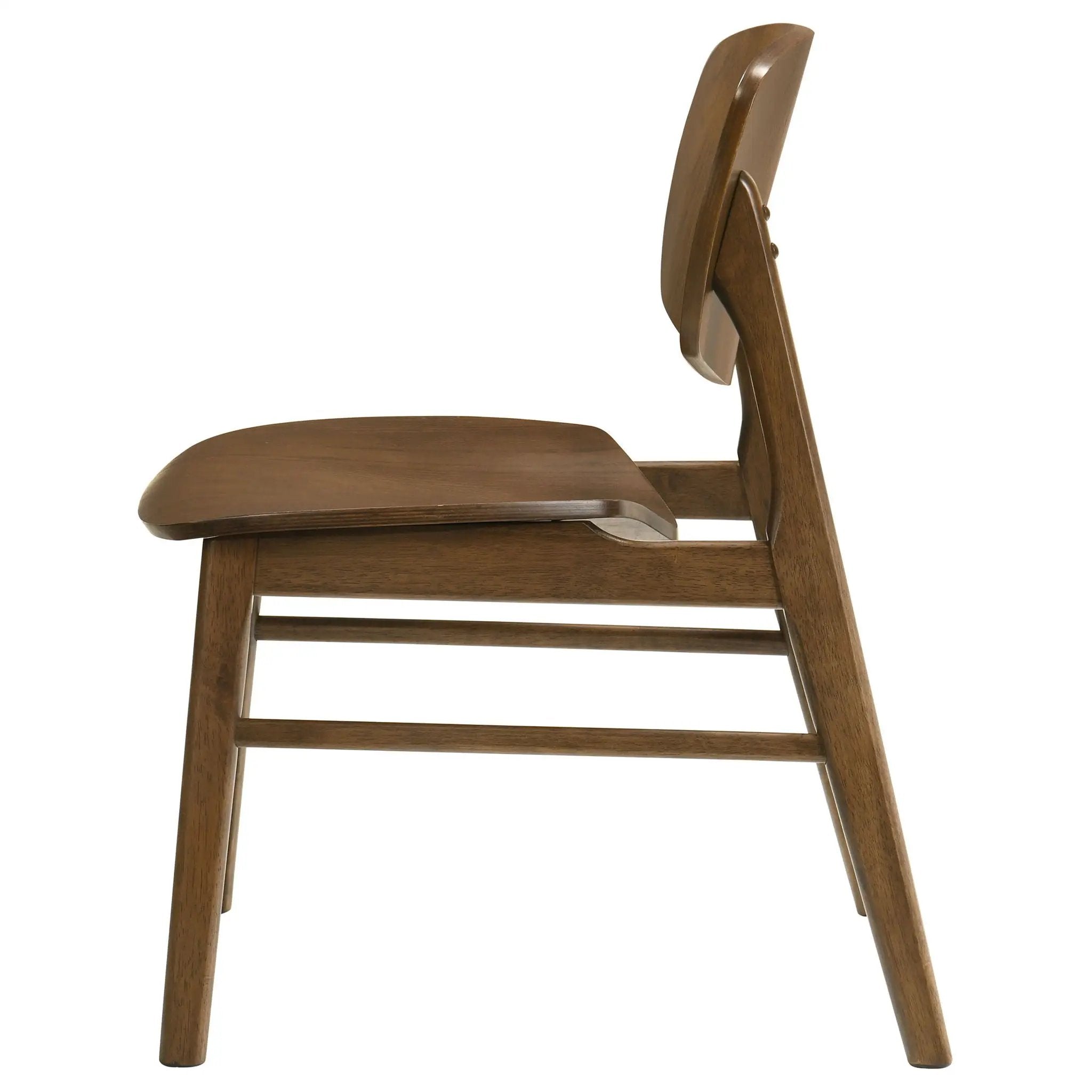 Benford Dining Side Chair Wood Seat Dark Brown (Set of 2) by Unique Piece Furniture