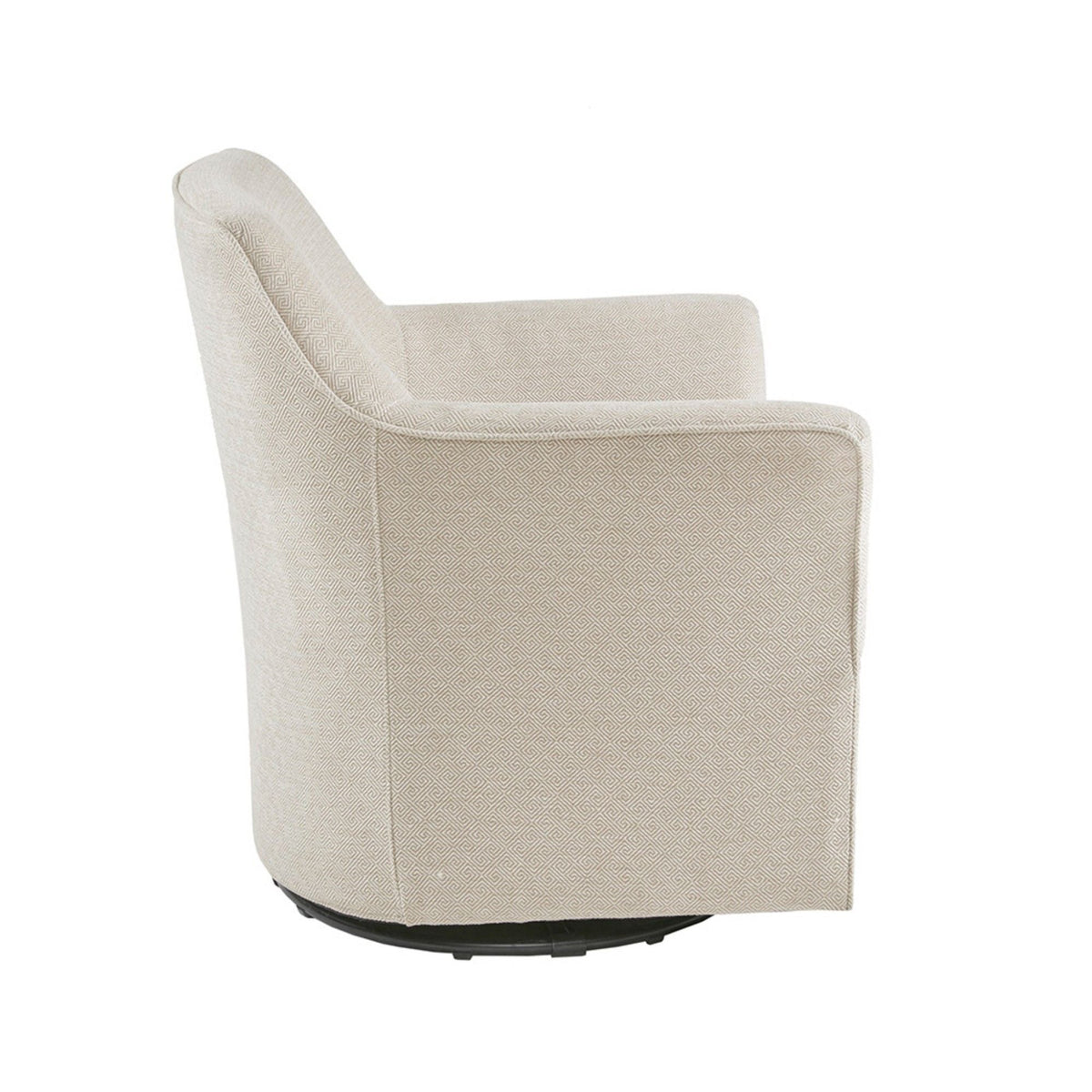 Swivel Glider Chair with 360° Rotation and Metal Base - Beige or Gray, photo 8 of 16