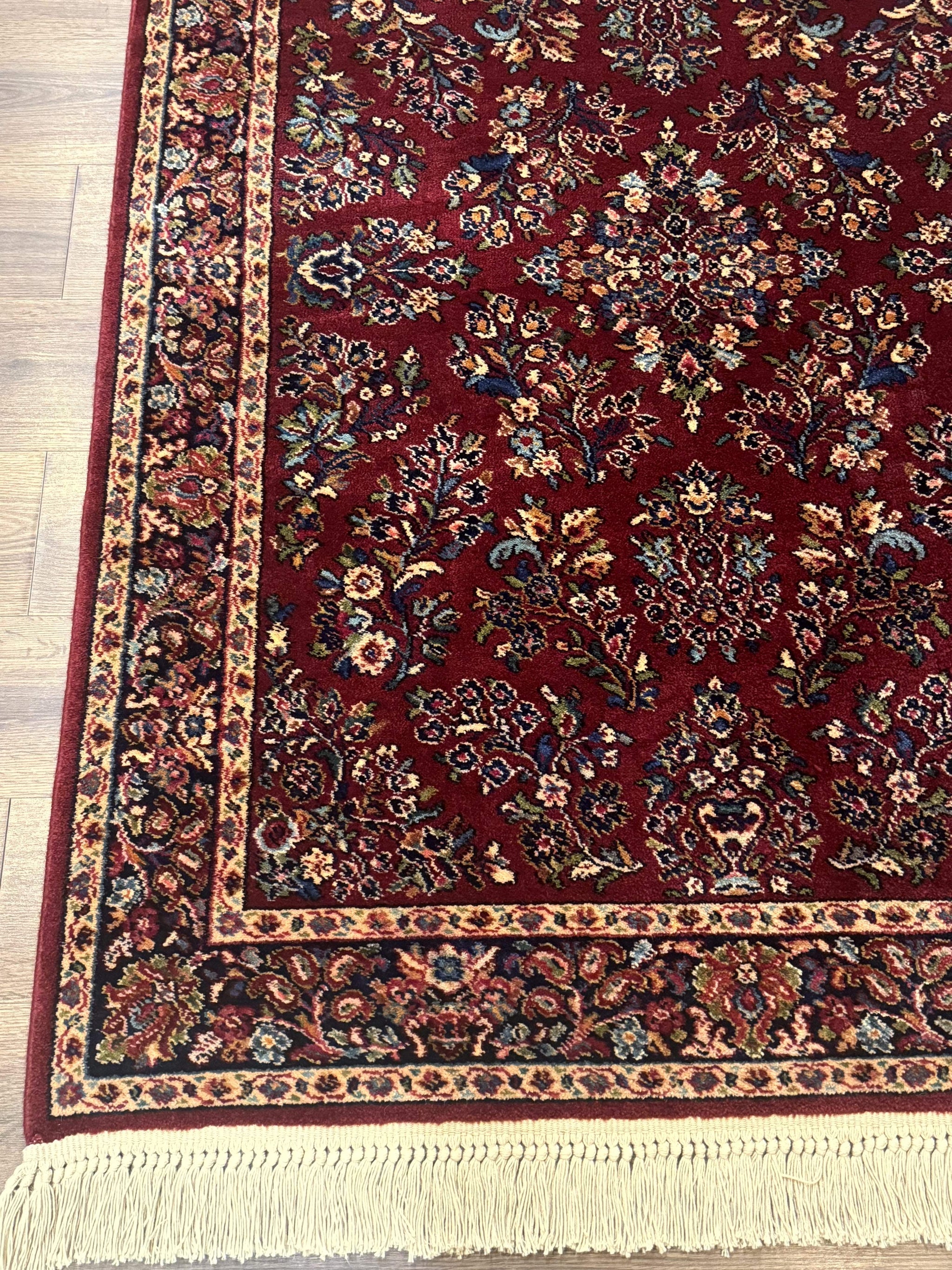 4x6 Karastan Rug Red Sarouk #785, Wool Pile Original 700 Series, Vintage Discontinued by Jewel Rugs