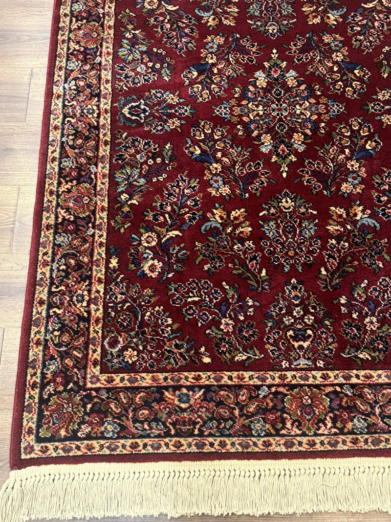 4x6 Karastan Rug Red Sarouk #785, Wool Pile Original 700 Series, Vintage Discontinued by Jewel Rugs