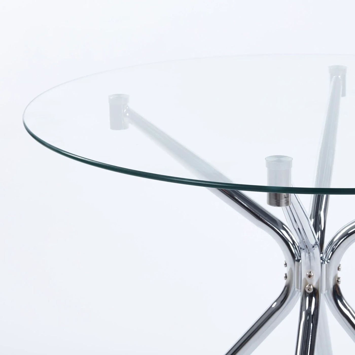 Compact Dining Table With Glass Top by HouseOfZazla