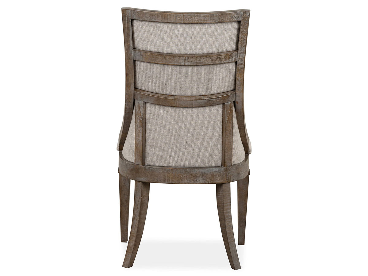 Lancaster - Dining Arm Chair With Upholstered Seat & Back (Set of 2) - Dovetail Gray, photo 3 of 7