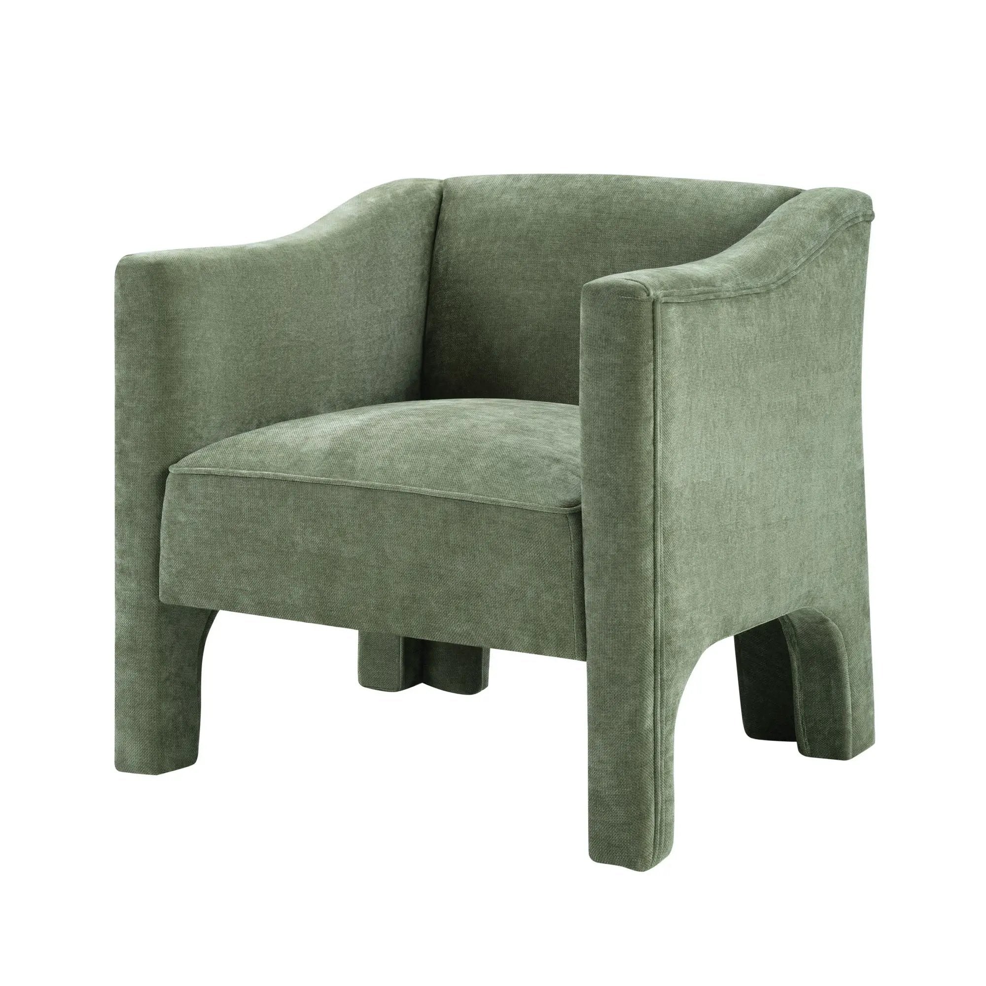 Barrel Accent Chair With Enclosed Arms by Unique Piece Furniture