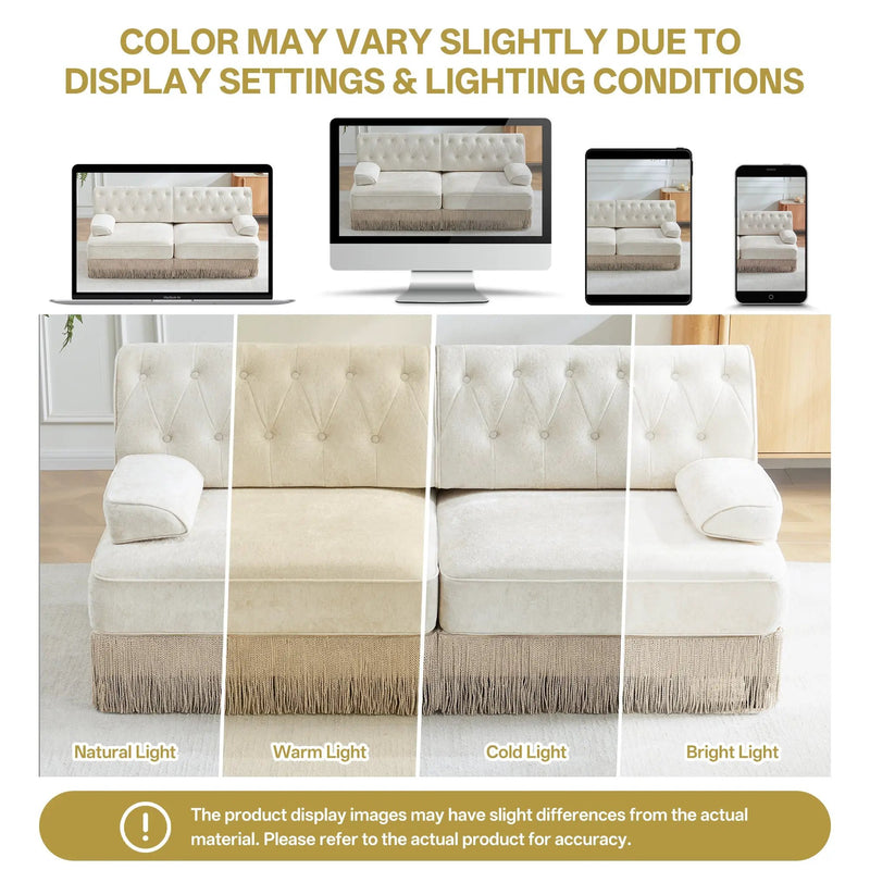 Soft Velvet Chesterfield Style Sofa by HouseOfZazla