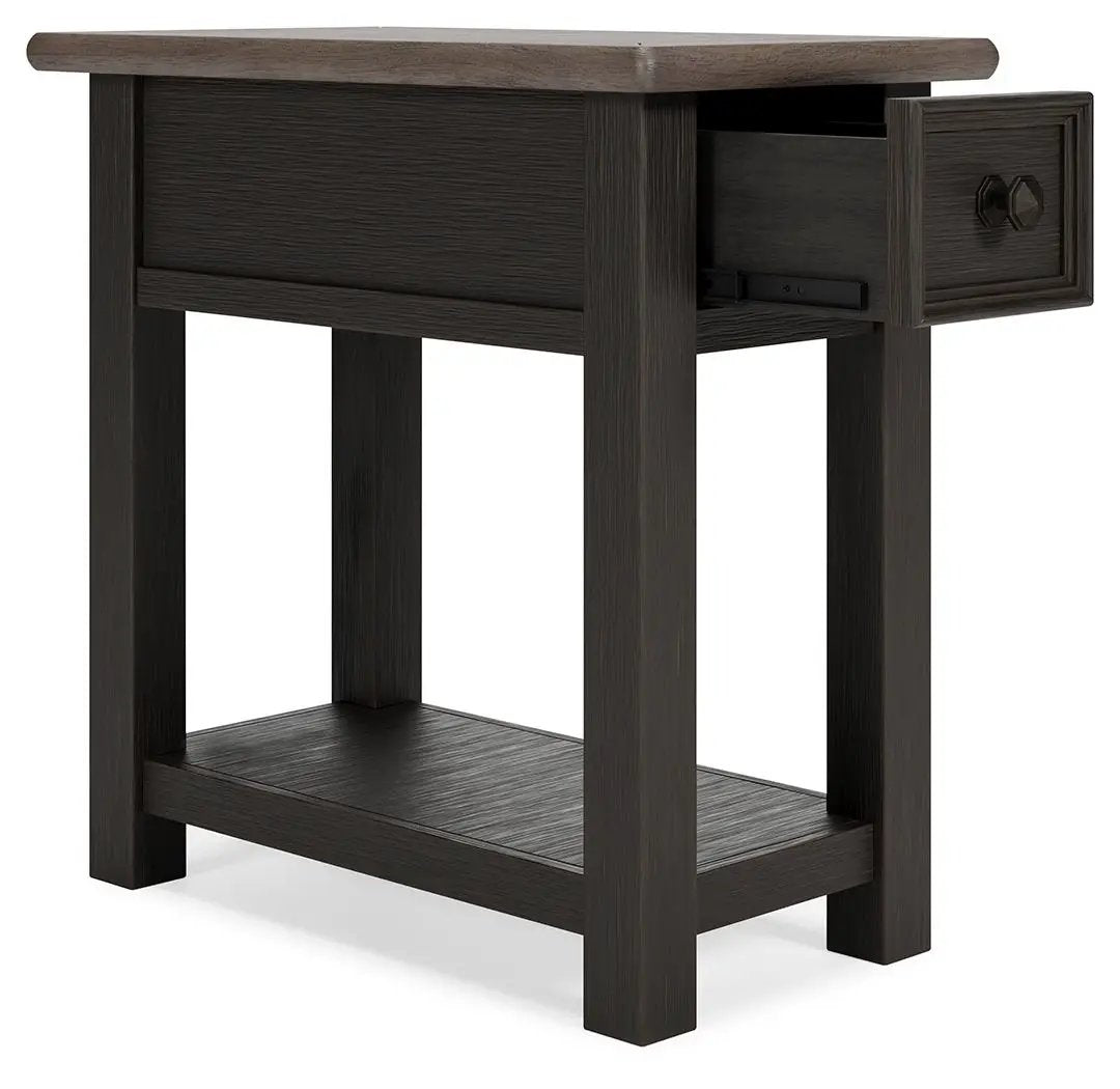 Tyler Creek - Chair Side End Table - Black / Gray by Unique Piece Furniture