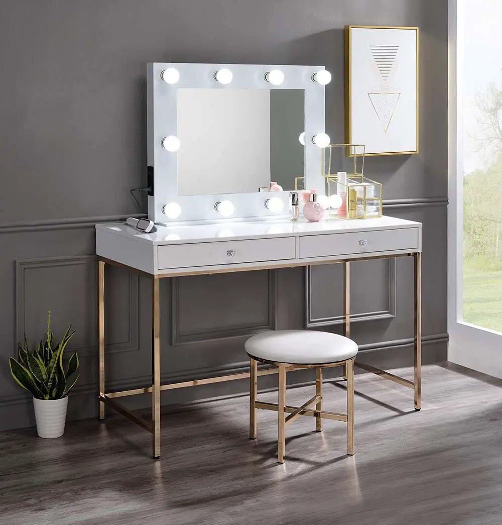 Avery - Accent Mirror - White by Unique Piece Furniture