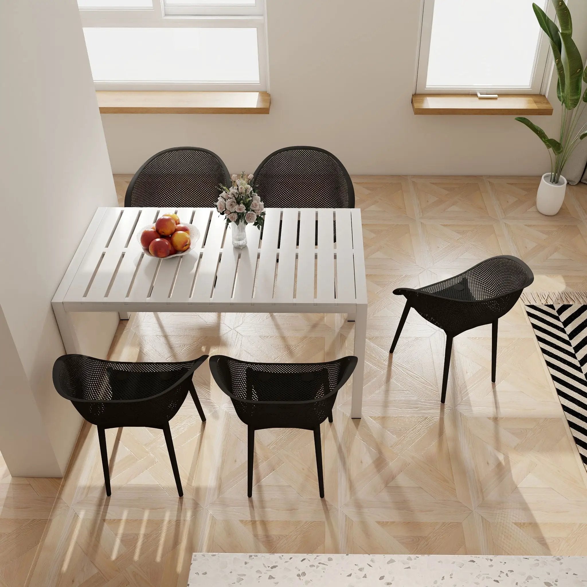 4 Pack Lounge Chair Set With Long Table by HouseOfZazla