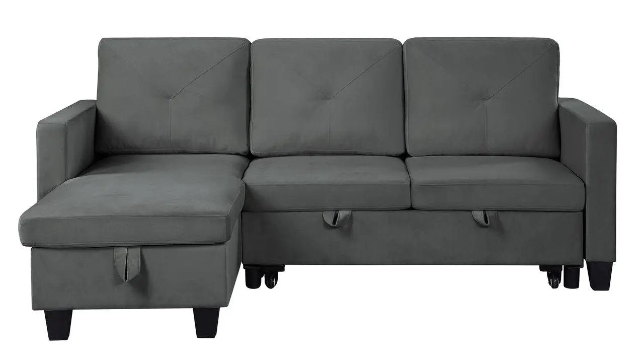 Nova - Reversible Sleeper Sectional Sofa With Storage Chaise by HouseOfZazla
