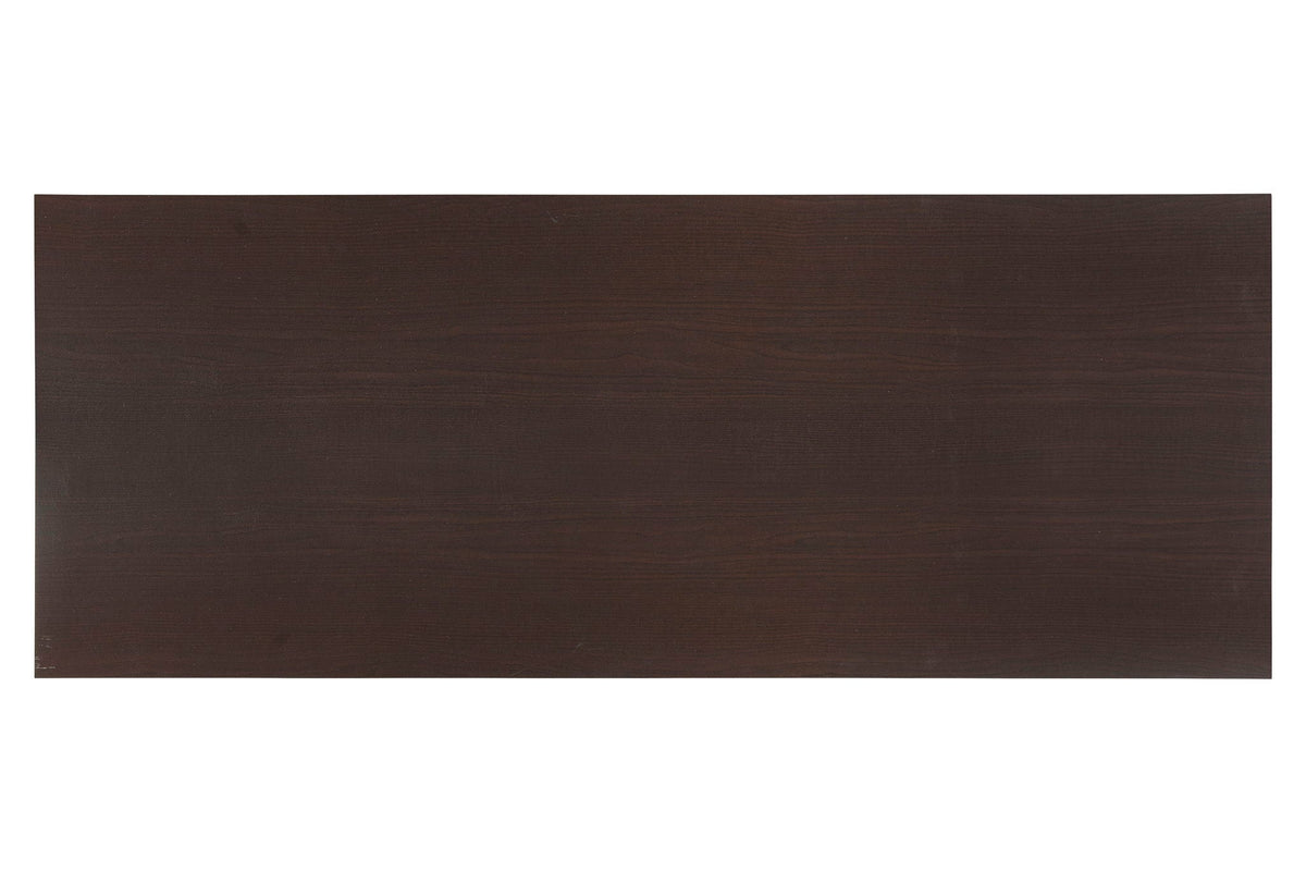 Mahogany Writing Desk with Storage Shelves - 60 Inch Wide, photo 3 of 5
