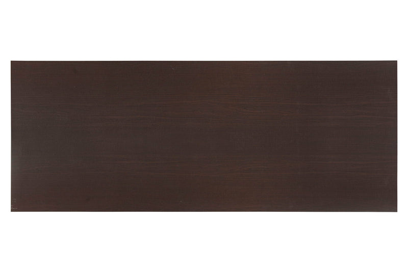 Mahogany Writing Desk with Storage Shelves - 60 Inch Wide, photo 3 of 5