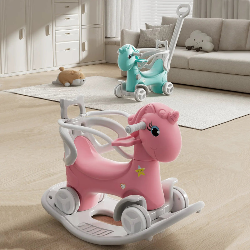 Rocking Horse for Toddlers - Unicorn Kids Ride On Toy by HouseOfZazla