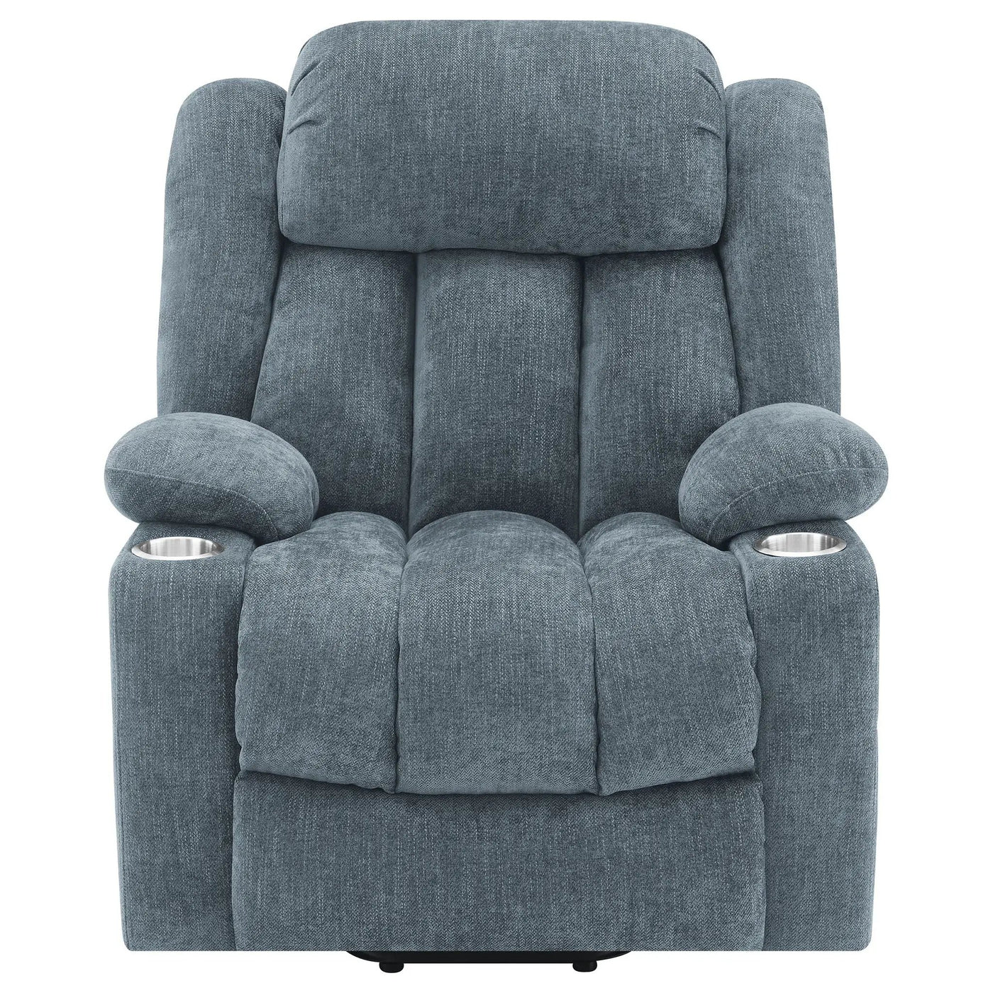 Beca - Upholstered Power Lift Recliner With Cupholders And USB Charging by HouseOfZazla