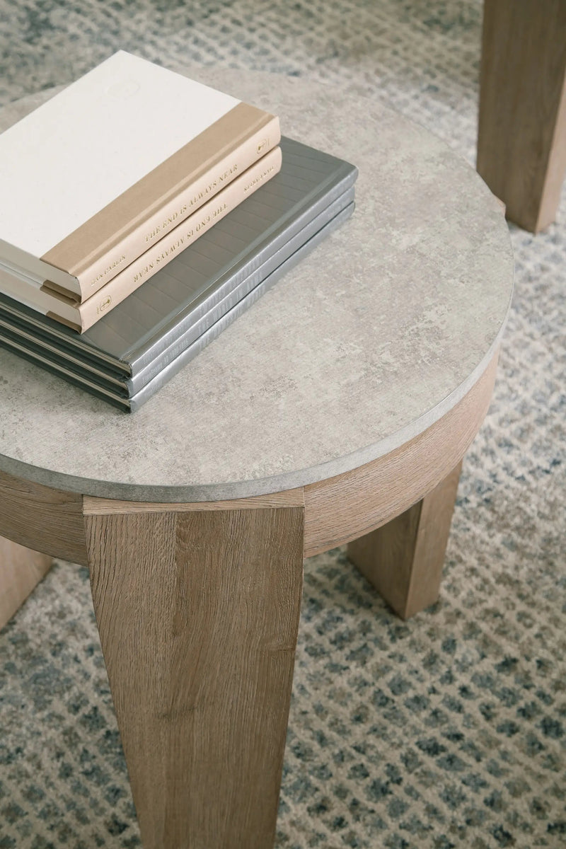 Guystone - Occasional Table Set (Set of 3) - Light Brown by Unique Piece Furniture
