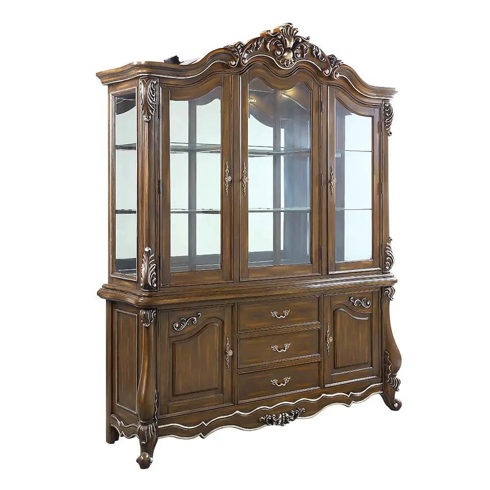 Latisha - Buffet & Hutch - Antique Oak by Unique Piece Furniture