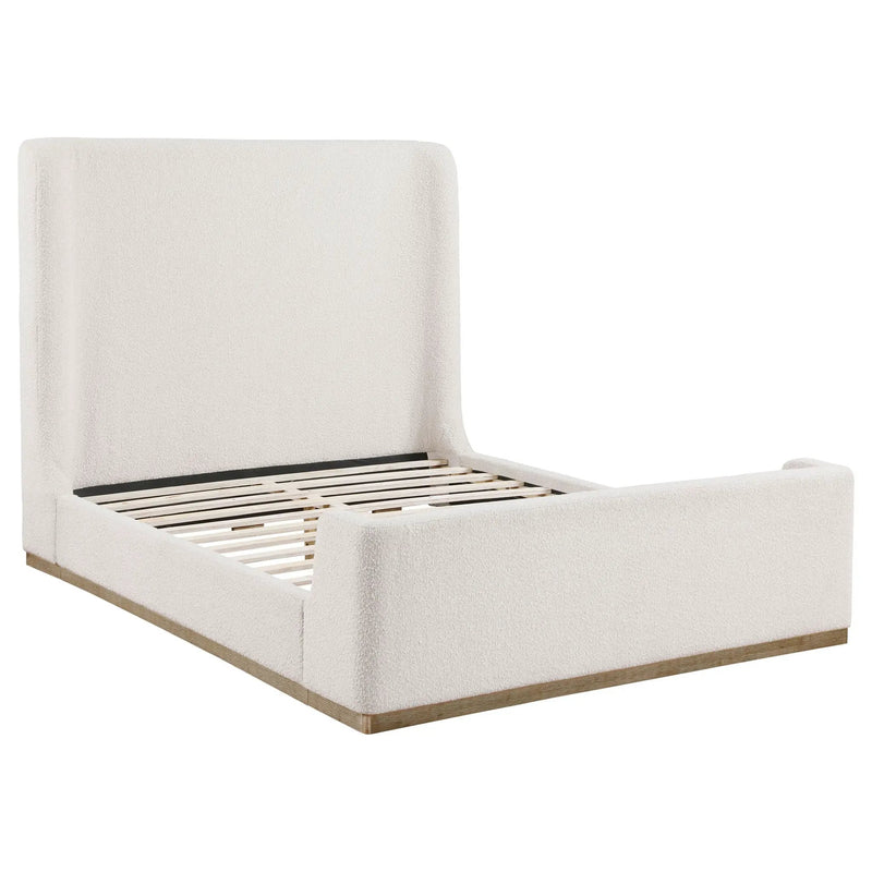 Nala Upholstered Queen Sleigh Bed Cream by Unique Piece Furniture