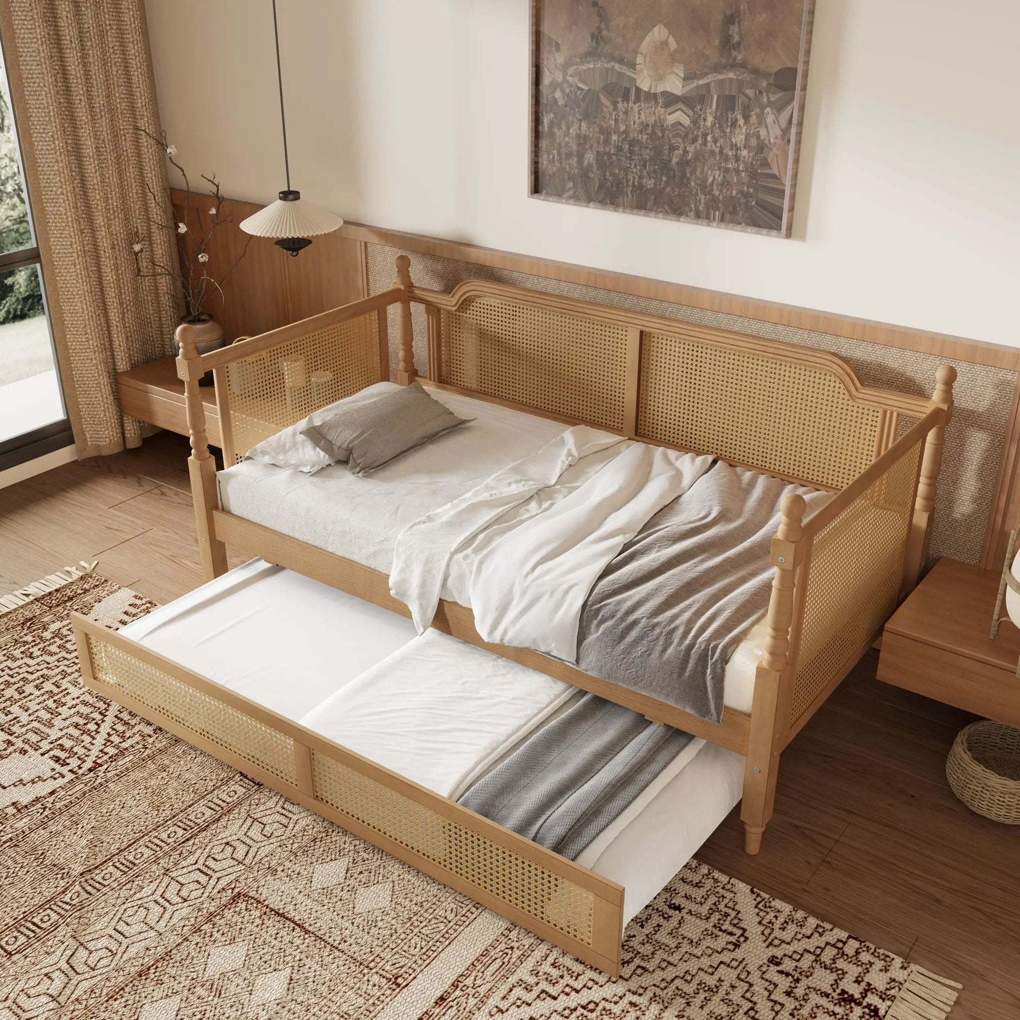 Traditional Style Daybed With Trundle by HouseOfZazla