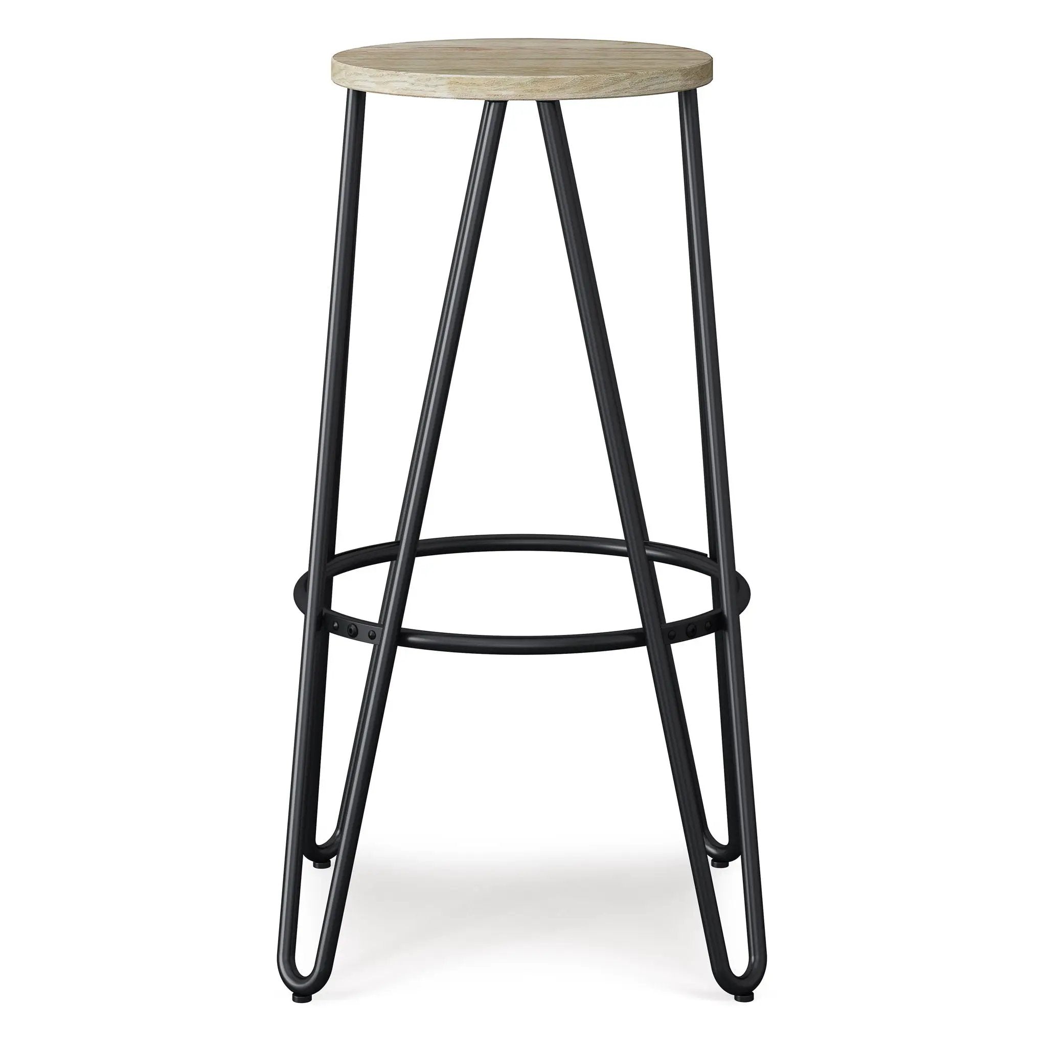 Simeon - Multifunctional Metal Stool With Wood Seat by Unique Piece Furniture