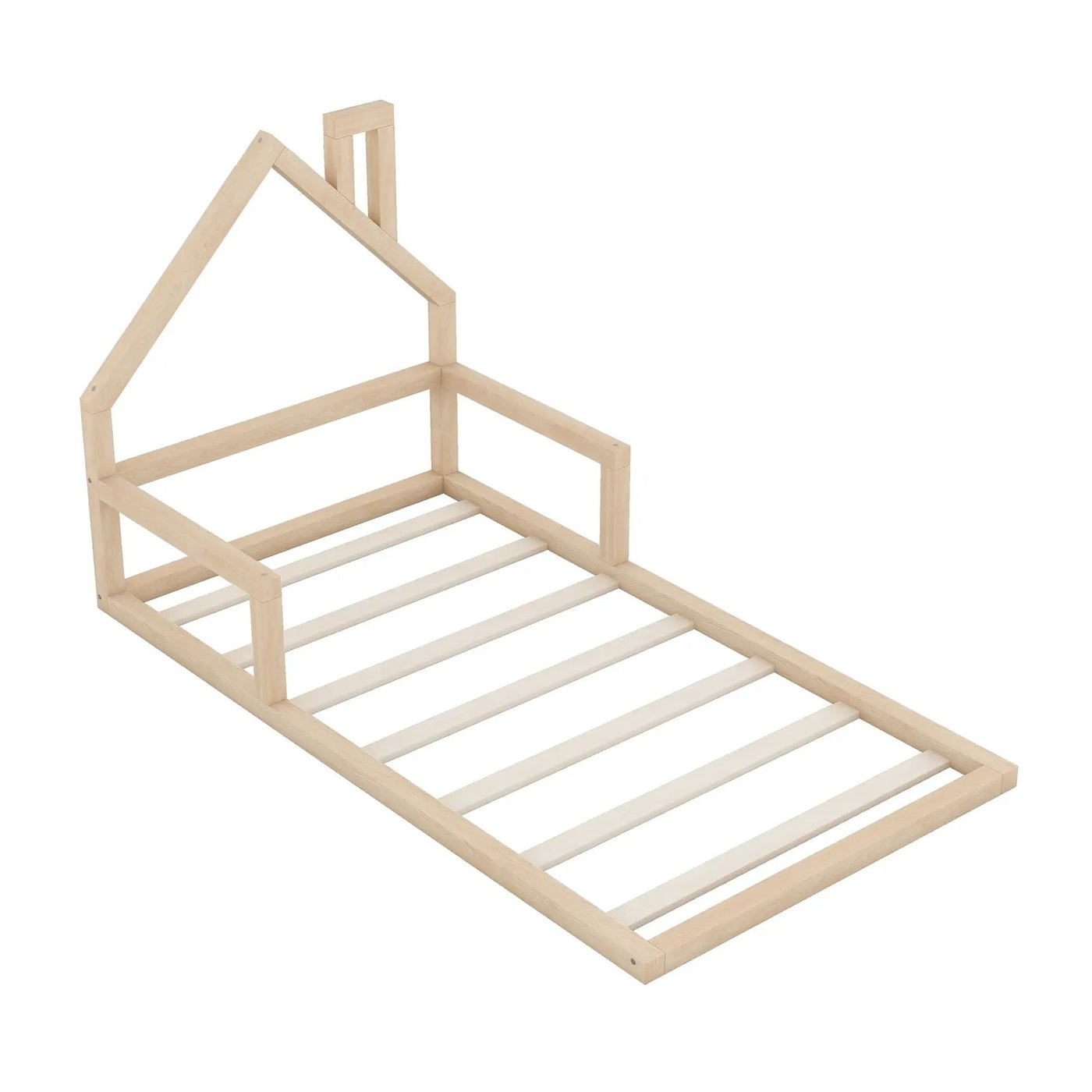 Floor Bed With House Shaped Headboard by HouseOfZazla