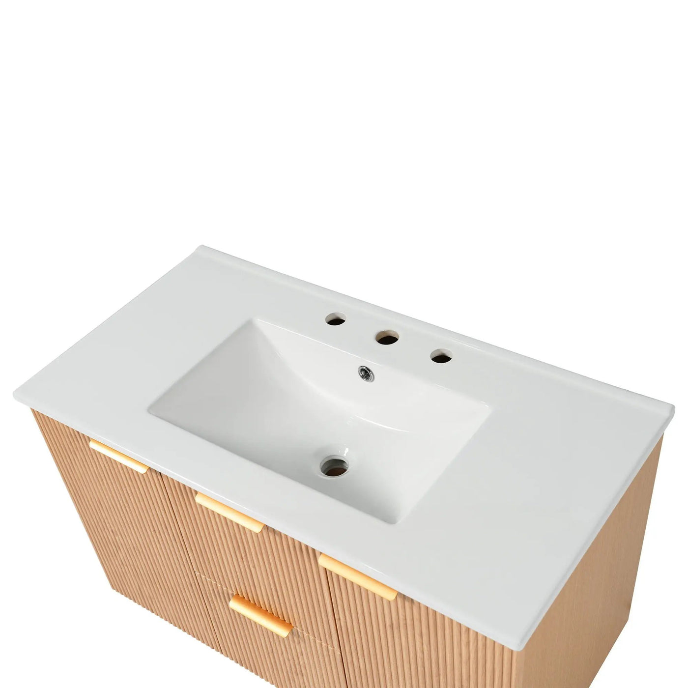 Modern Wall Mounted Bathroom Vanity, Soft Close Doors by HouseOfZazla