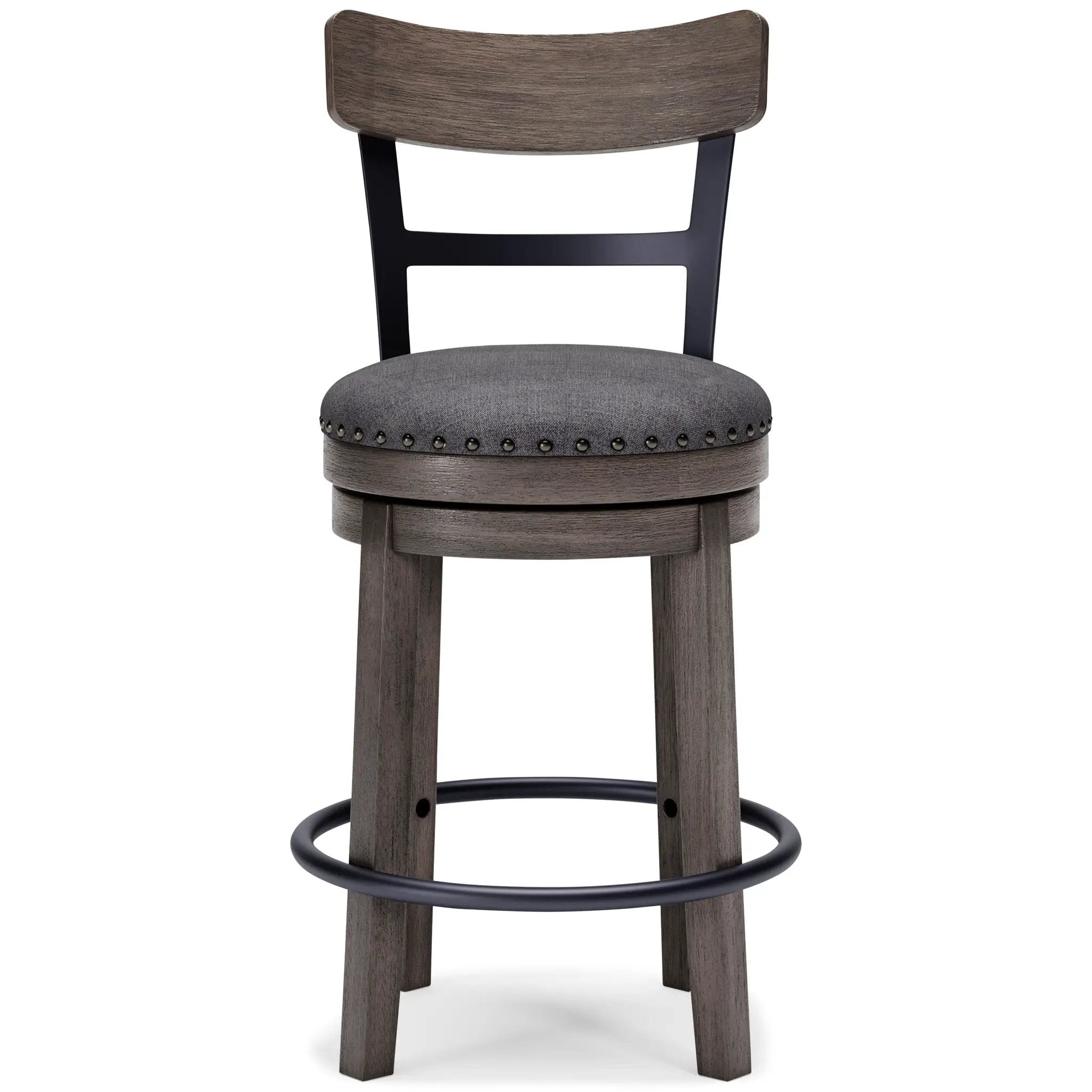Caitbrook - UPH Swivel Barstool - Gray by Unique Piece Furniture
