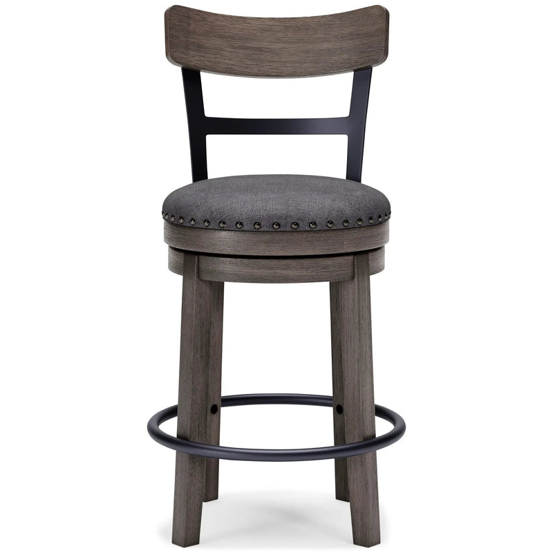 Caitbrook - UPH Swivel Barstool - Gray by Unique Piece Furniture
