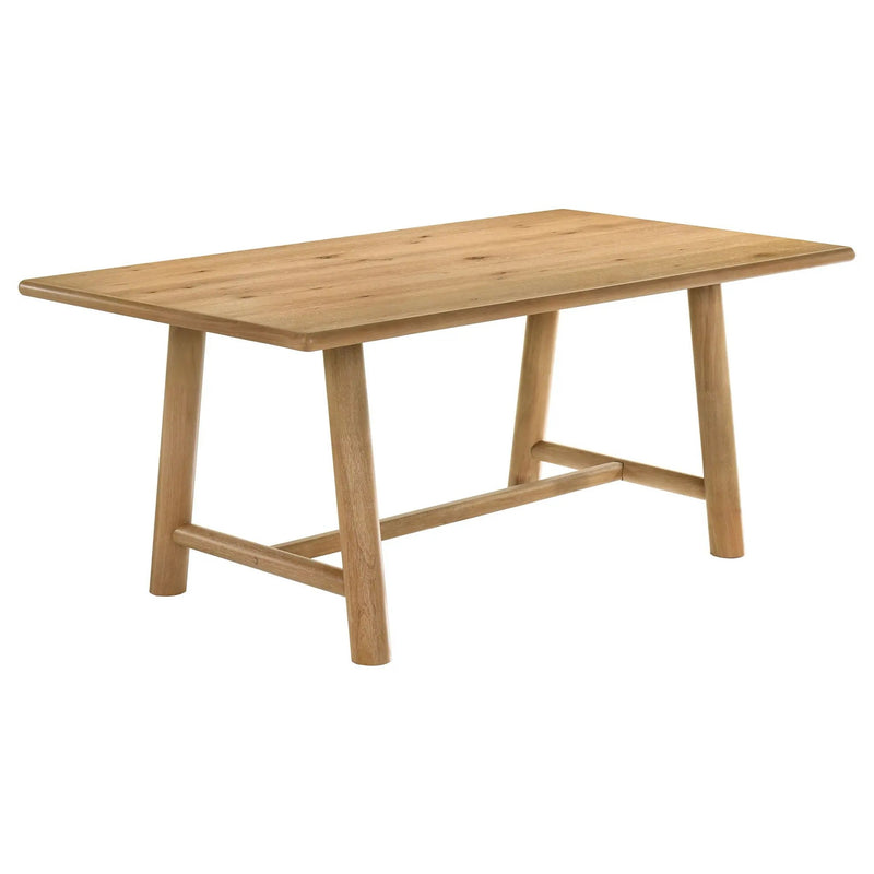 Duncan 7-piece Rectangular Wood Dining Table Set Washed Oak by Unique Piece Furniture