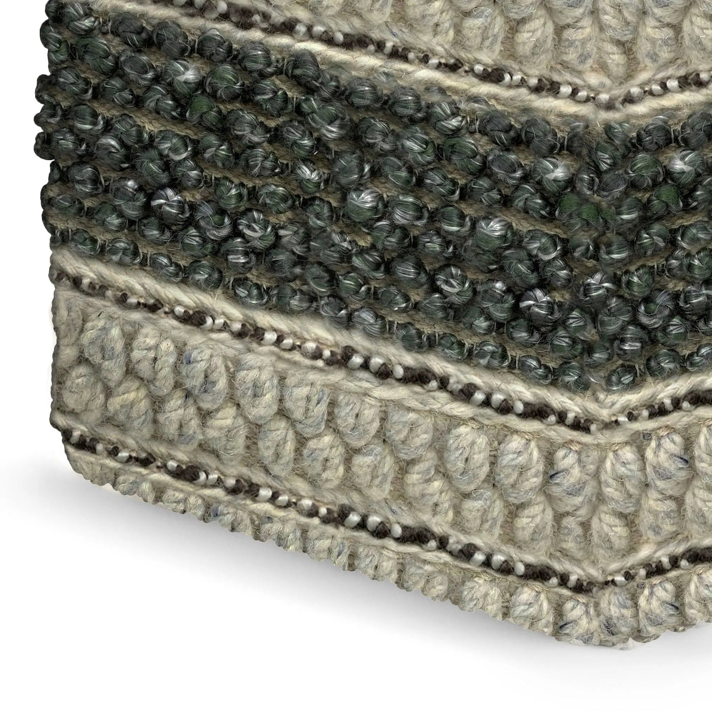 Grady - Handcrafted Square Pouf by HouseOfZazla