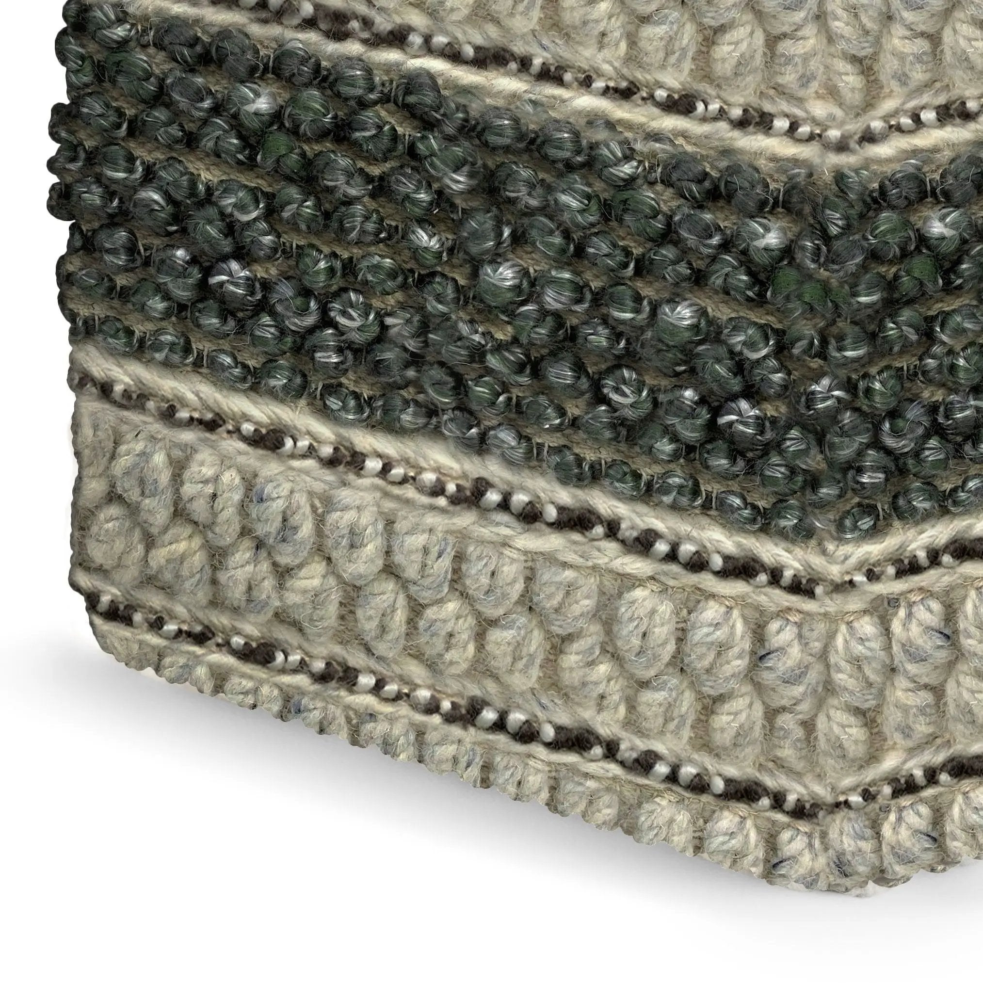 Grady - Handcrafted Square Pouf by HouseOfZazla