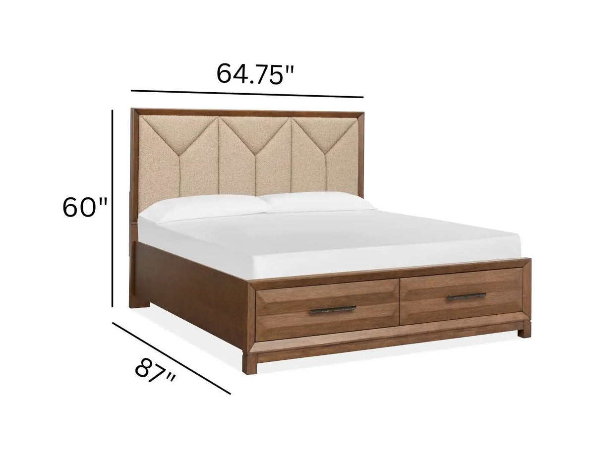 Callisto - Upholstered Panel Storage Bed, photo 7 of 7