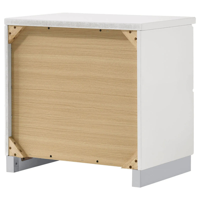 Dulcey - 2 Drawer Nightstand - Gloss White