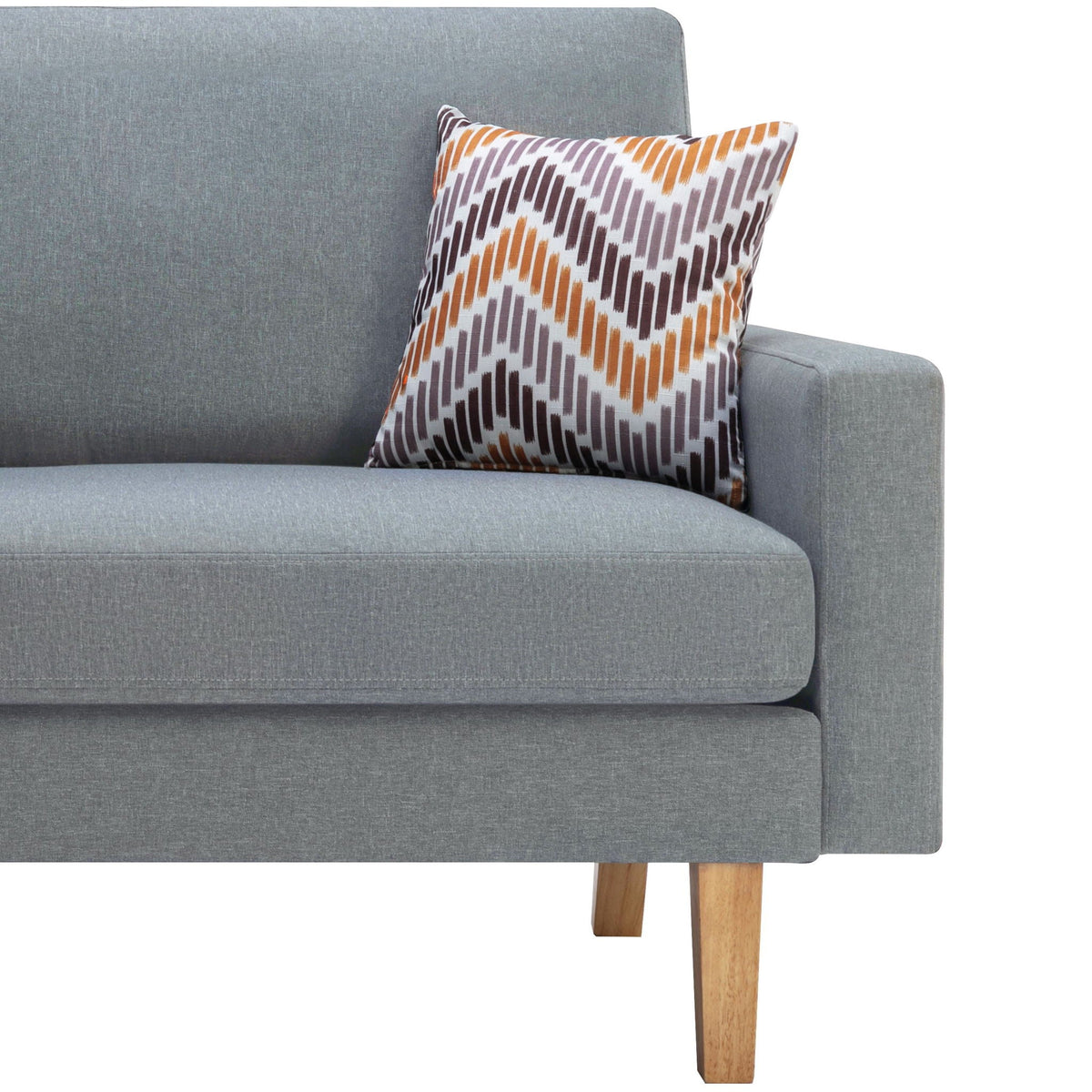 Minimalistic Stationary Sofa with 2 Throw Pillows - Select Color, photo 7 of 15
