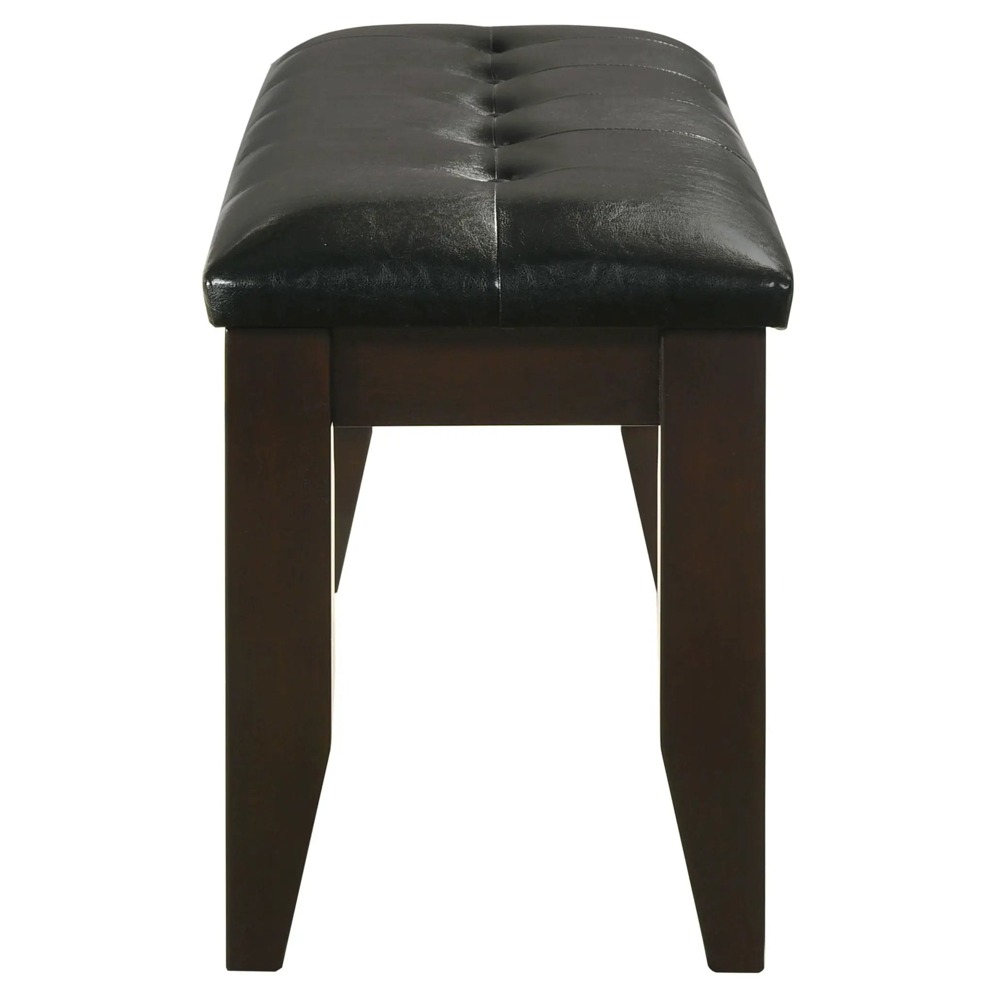 Dalila Leatherette Upholstered Wood Dining Bench Cappuccino by Unique Piece Furniture