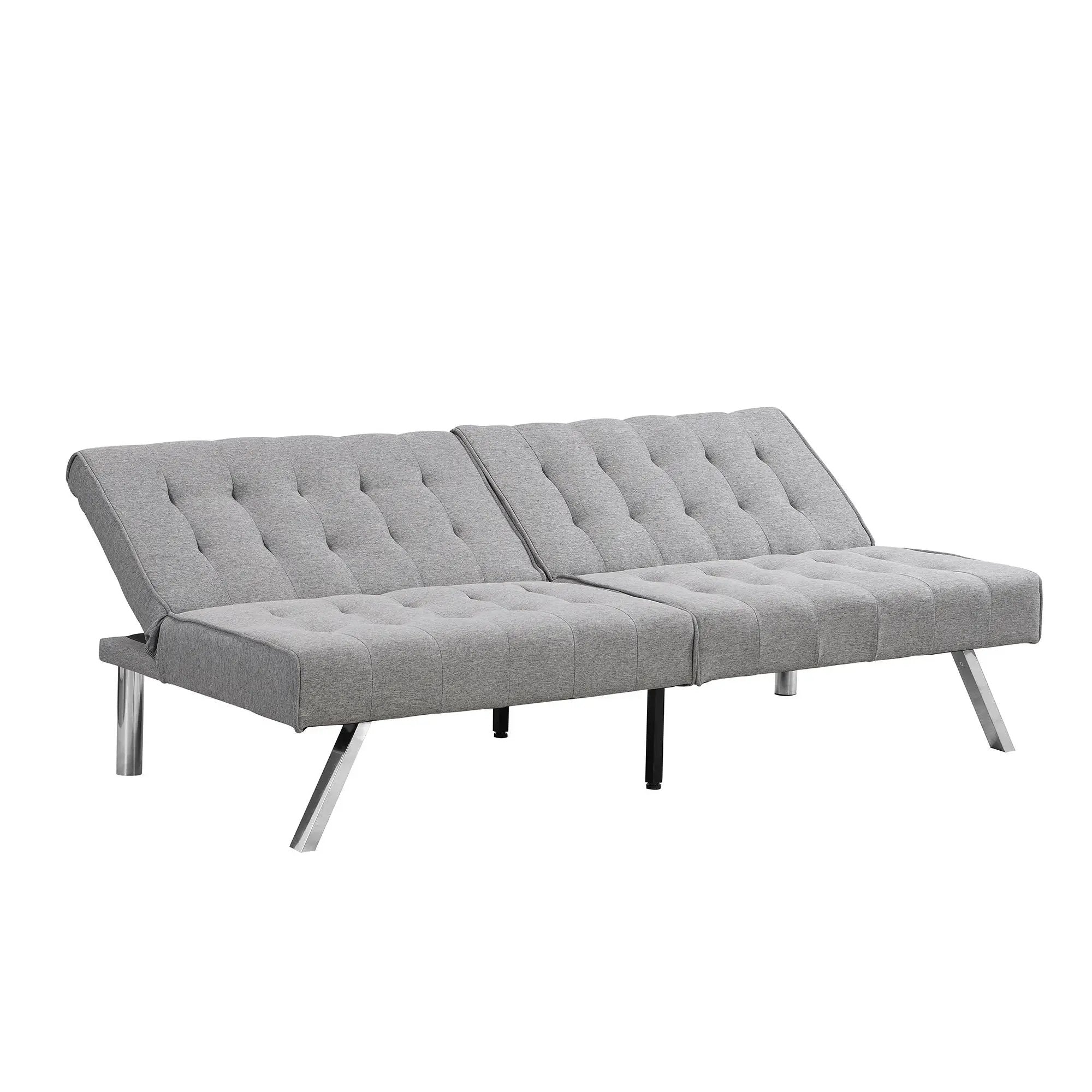 Modern Sofa Bed With Wood Frame And Stainless Legs by Unique Piece Furniture