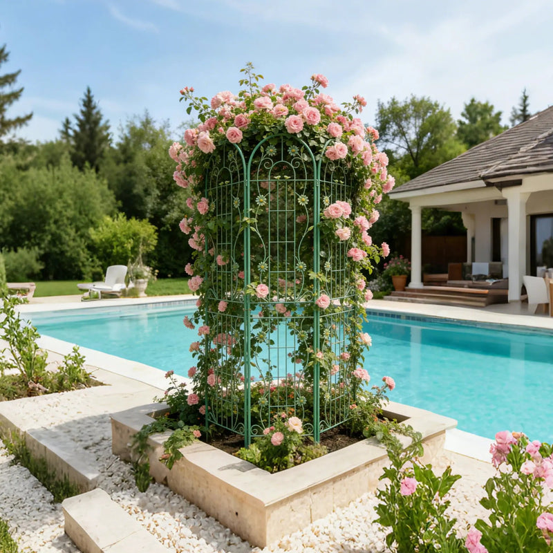 Metal Garden Trellis Rustproof Trellis For Climbing Plant Outdoor Flower Support by Unique Piece Furniture