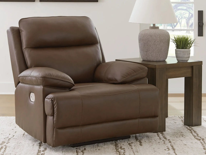 Vonryan - Power Recliner / Adj Headrest - Tobacco by Unique Piece Furniture