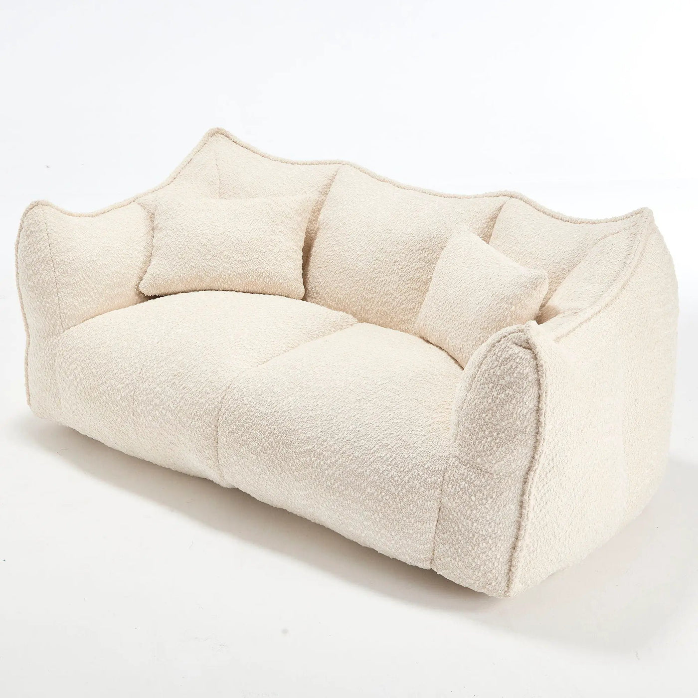 Comfortable Dual Beanbag Chair With High Resilience Foam Core For 2 People by Unique Piece Furniture