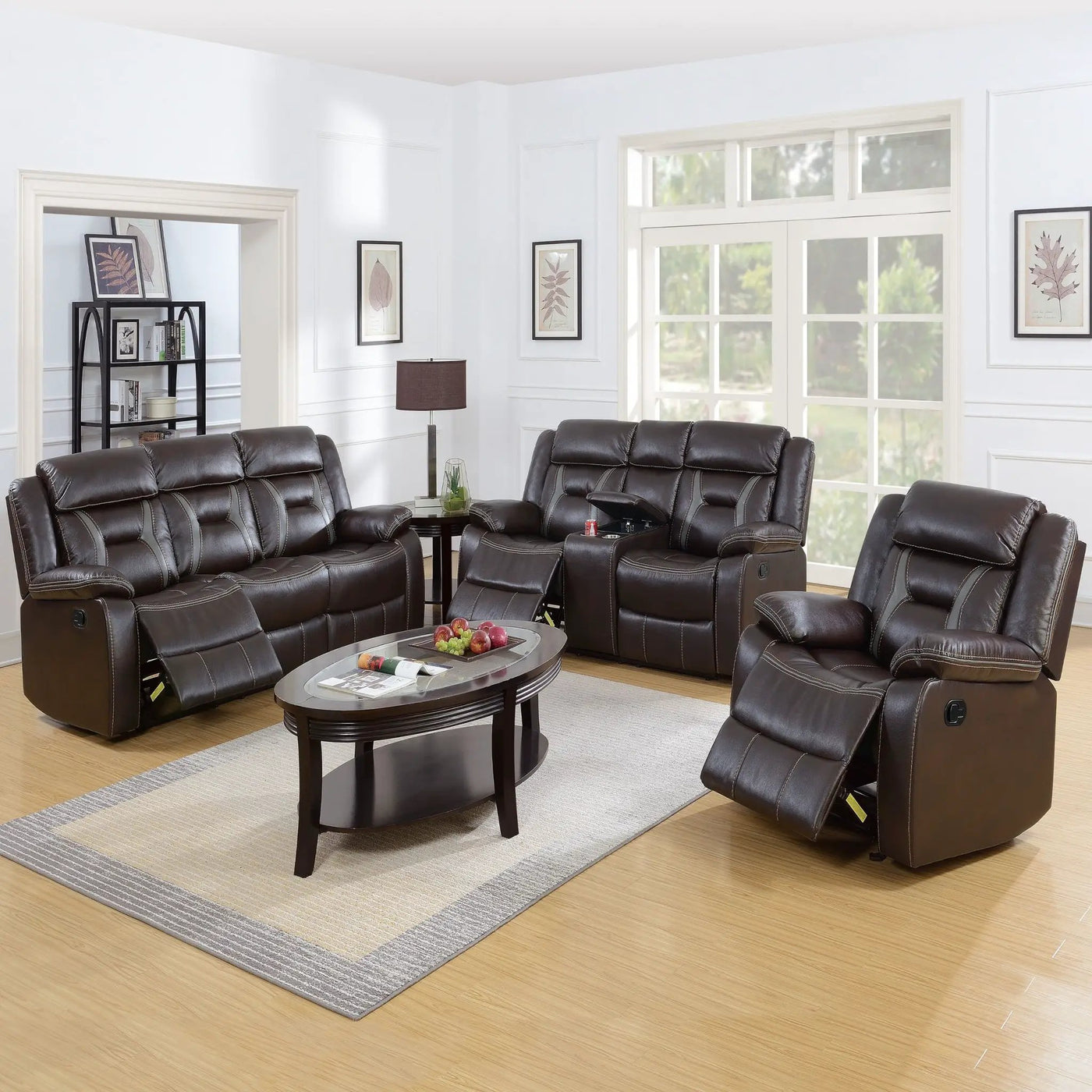 Living Room Set With Pillow Armrest And Tufted Backrest by HouseOfZazla